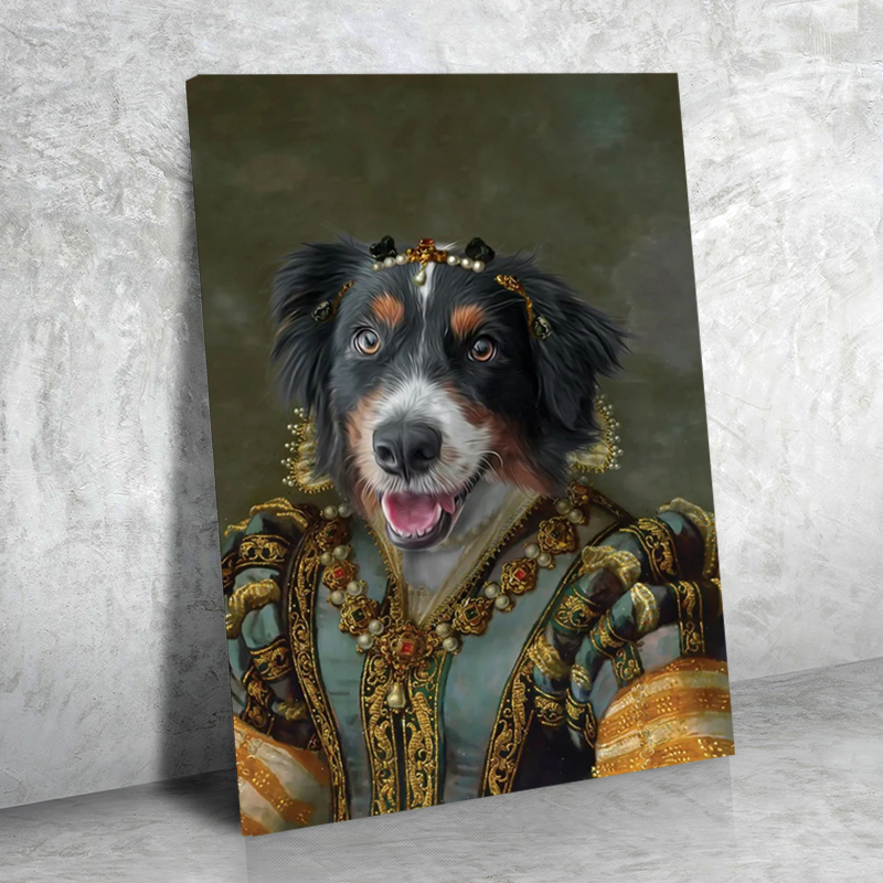 Royal Vintage - Pet Queen - Pet Portrait
